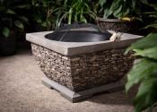 Callow Premium Wood Burning Stone Effect Fire Pit