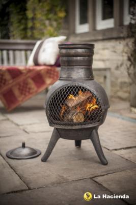 Squat Steel and Cast Iron Chimenea