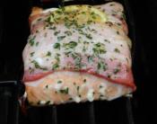 How to BBQ Side of Salmon With Bacon Recipe